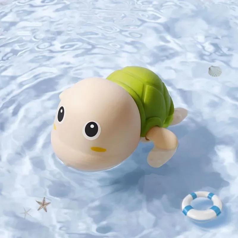 Non-Toxic Summer Bath Toys Kids Swimming Clockwork Dolls Play Water Baby Bathing Cute Funny Children Bathroom Shower Bathtub Animals Toy