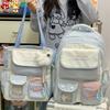 New college style student schoolbag large capacity candy color fresh high value travel lightweight versatile backpack