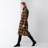 Pin Black Cotton Check Shirts One-Piece Navy