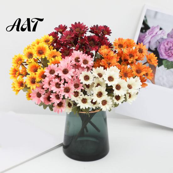 Lifelike Artificial Flowers for Home Decor Daisy Flowers, Realistic Plastic Floral Arrangements, Reusable Faux Flower Bouquet, Decorative Silk Wedding