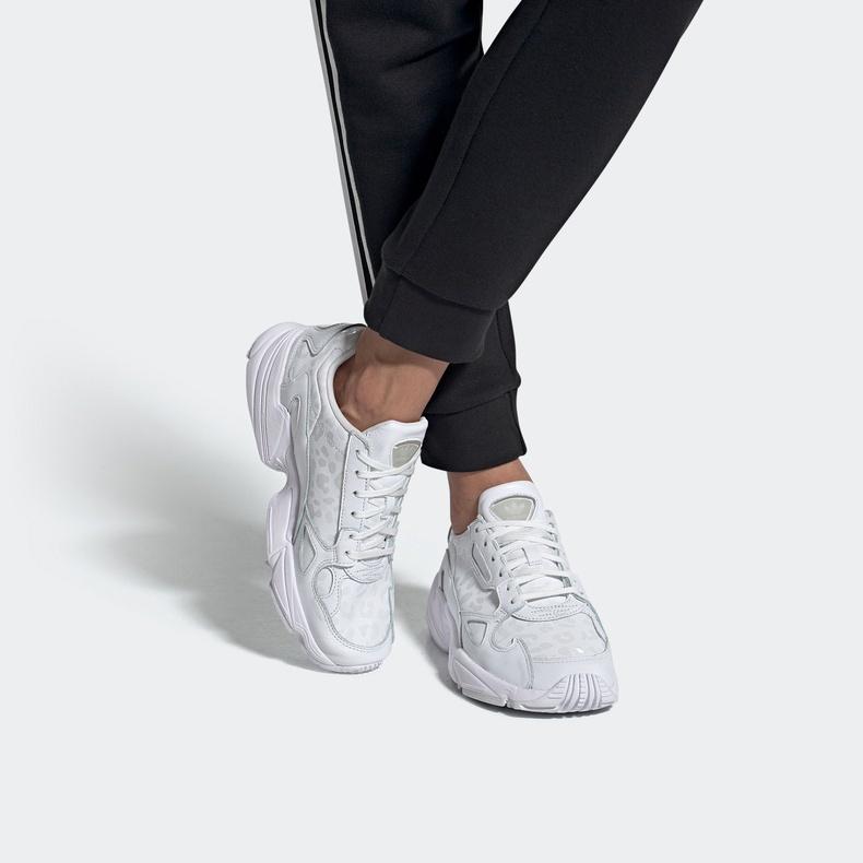 adidas Womens Falcon 'Crystal White' (women's Sizes) Footwear White / Crystal White / Core Black Casual Shoes EH2665