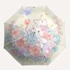 1pc Beautiful Bunny Fully Automatic Folding Portable Umbrella, 8 Iron Frames, Three-Fold Design, Suitable for All Seasons, Suitable for Outd