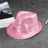Cappello da donna e uomo con paillettes per spettacoli da festa, cappello da ragazzo e ragazza