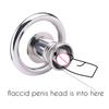 Negative Chastity Lock with Pink Dildo for Men New Creative Combination Cock Cage Stainless Steel Penis Rings BDSM Sex Toys