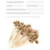 Hamburger Garnish Bamboo Stick Disposable Fruit Stick Snack Skewers Party Buffet Bamboo Food Picks Sandwich Decor