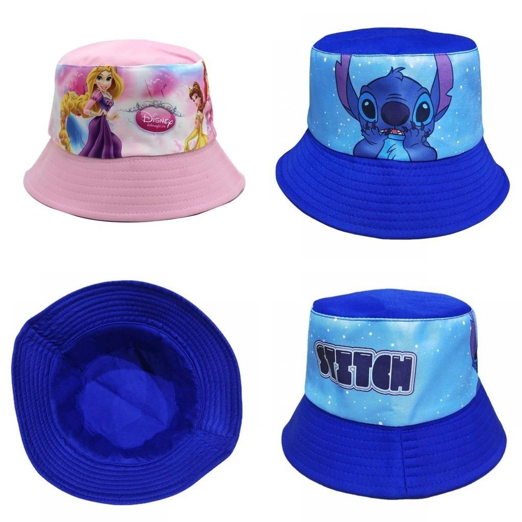 Cartoon Kids Fishing Hat With Sun Protection In Cars Stitch Spiderman And More!