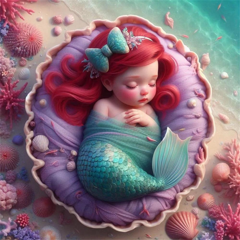 Disney Cartoon 5D Diamond Painting Full of Diamonds DIY Hand-applied Diamond Painting Princess Series Decorative Painting Kit