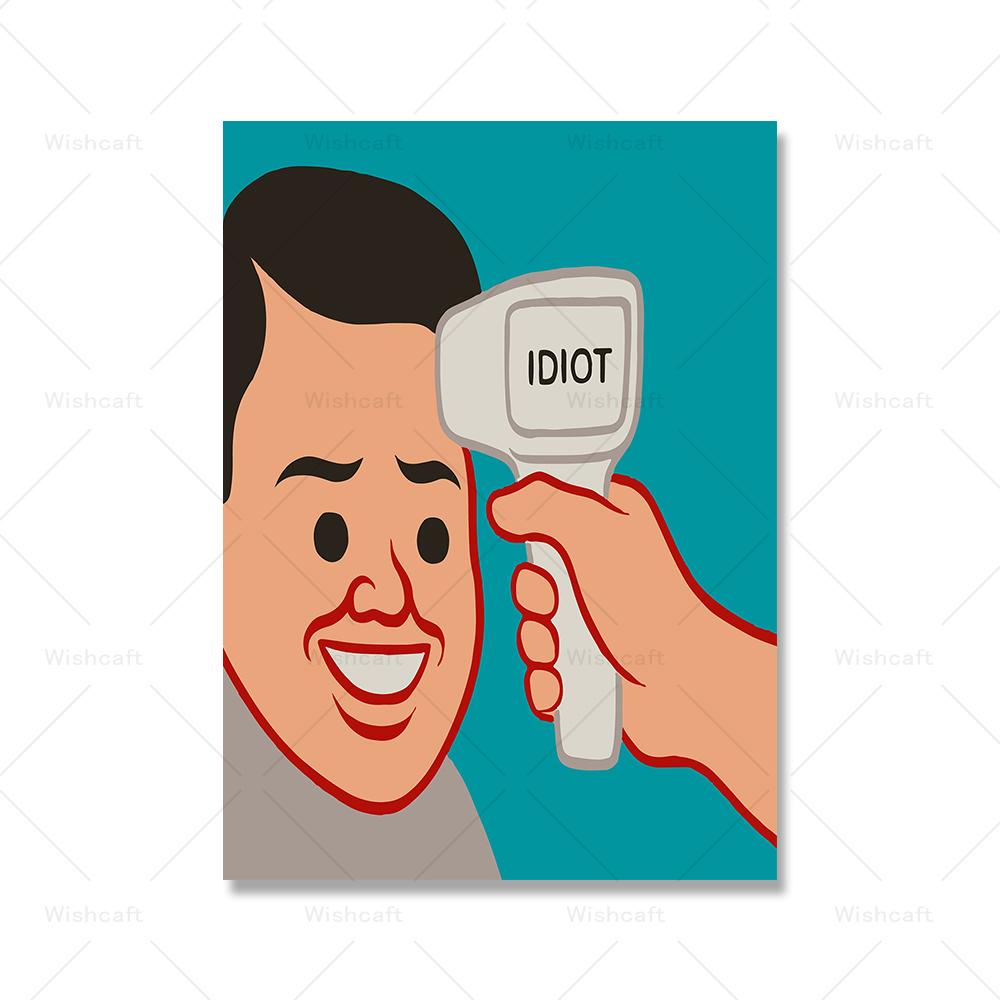 

Плакат с цитатами Джоан Корнелла «Ты шутка», поп-арт, настенные панно для детской комнаты, домашний декор, забавные юмористические картинки, холст, живопись 21x30cm No Framed