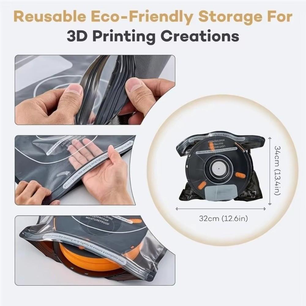 Airtight Seal 3D Filament Vacuum Storage Bags Light Blocking 3D Filament Bag Clothing Organization