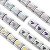 1pcs Fashion 3 Styles Heart Love Charms Italian Links Fit 9mm Bracelet Stainless Steel DIY Making Women Jewelry