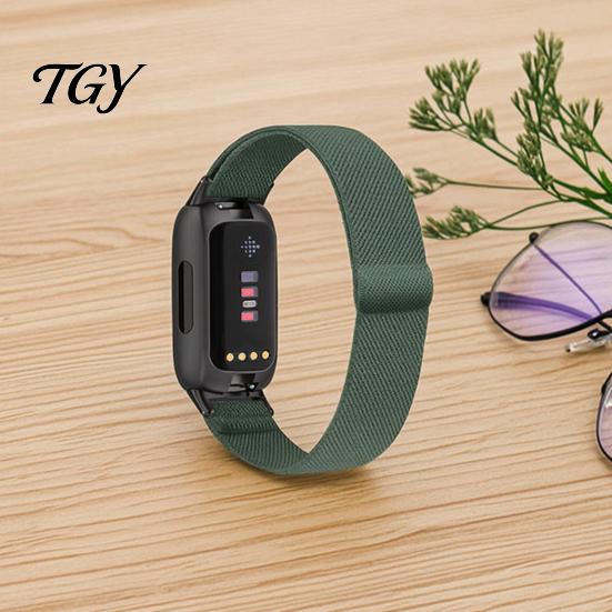 Lightweight Replacement Wrist Strap Elastic Nylon Watch Bands for Fitbit Inspire 3, Adjustable Quick Release Band Breathable Woven Sports Wristband