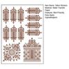 Henna Tattoo Stickers, Red Brown Waterproof Lace Temporary Tattoos, Indian Mehndi Body Art for Women Girls, Festival Makeup