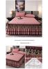 European Style Lace Quilted Bed Skirt - Thickened Skirt Edge for E-commerce Dropshipping