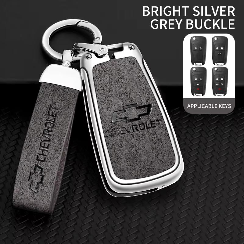 Zinc Alloy Car Flip Key Case Cover Shell Bag For Chevrolet Cruze Aveo Trax Sail Malibu Captiva Prism Spark Protector Accessories