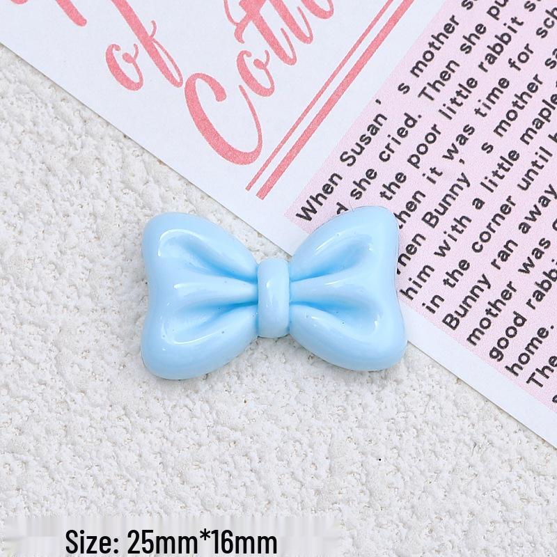 DIY Resin Clog Button Kit: Cute Cartoon Bow, Cream Glue, Hairpin Accessories