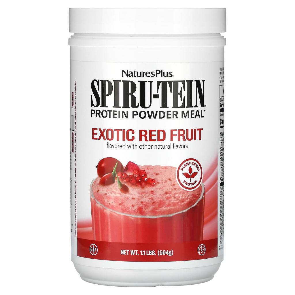 Spiru-Tein, Protein Powder Meal, Exotic Red Fruit, 504G (1.1Lb)