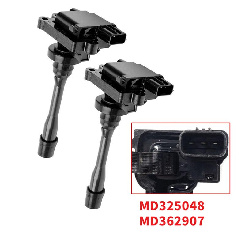 Ac29-For Mitsubishi Lancer Pajero Outlander 1.8/2.0/2.4L 2Pcs UF295 UF141 Ignition Coil Kits MD325048 MD362907 чёрный