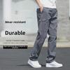 Men's Casual Workwear Straight Pants - Large Size, Loose Fit, Multi-Pocket, All-Match Sports Style