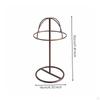 Metall-Hut-Display-Ständer Runde Basis Eisen 30 cm hoch Schwarz 16x30