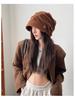 Women's Korean Style Beanie - Large Head Fit, Face Slimming, Casual Slouchy Hat for Spring & Autumn