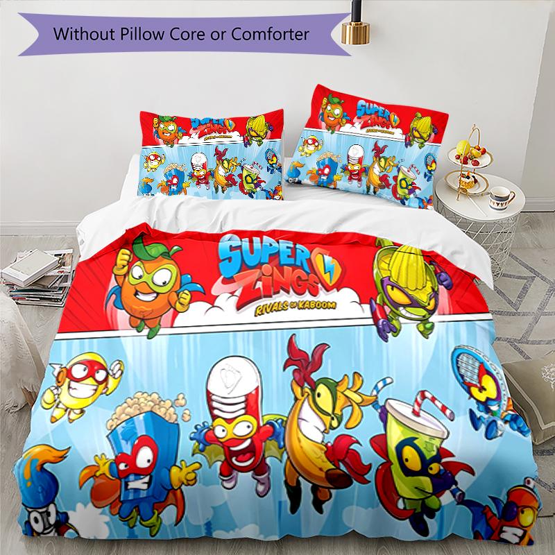 3pcs Superthings1 pattern bedding set duvet cover set includes duvet cover &pillowcases, perfect all season bedroom decoration & gift