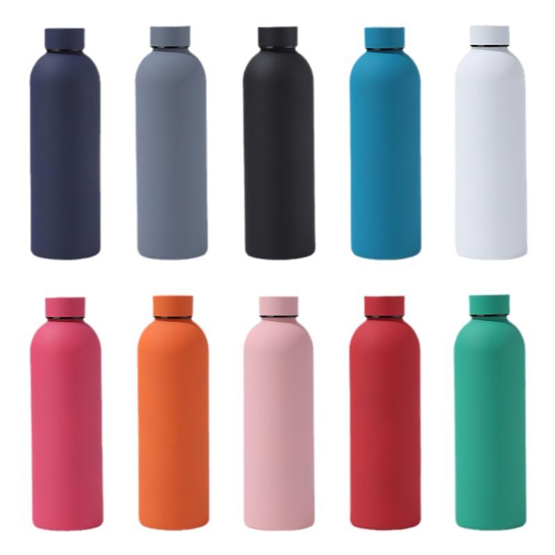 304 Stainless Steel Insulated Outdoor Sports Water Bottle with Small Mouth, Customizable Cold Insulation.