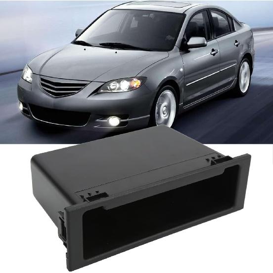 Dash Radio Storage Box,Single Din Storage Bag Multi-Functional Dashboard Storage Bag Car Stereo Blank Board Stereo Bracket