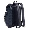 COACH WARNER 31 Classic Logo Pin Buckle Closure Faux Leather and Cowhide Patchwork Backpack Regular Men's Bronze Hardware + Denim + Midnight Navy