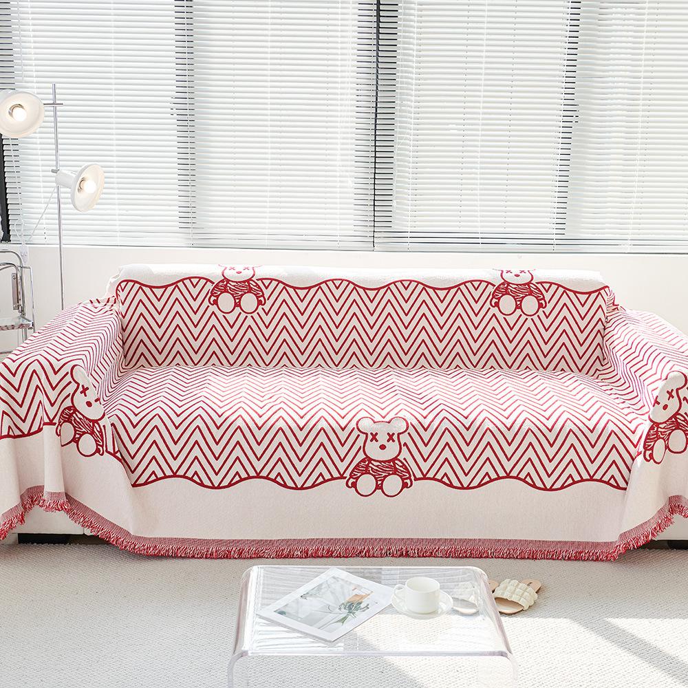 Chenille Sofa Cover Cloth Back Cushion Towel Universal All-season Sofa Cover Cushion Non-slip Anti-cat Scratch Sofa Towel