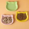 4Pcs Cat Bowl Plastic Anti-Tipping Feeding Bowl Weighted Structure Feeding and Drinking Bowl Spill Proof Pet Bowl for Cats