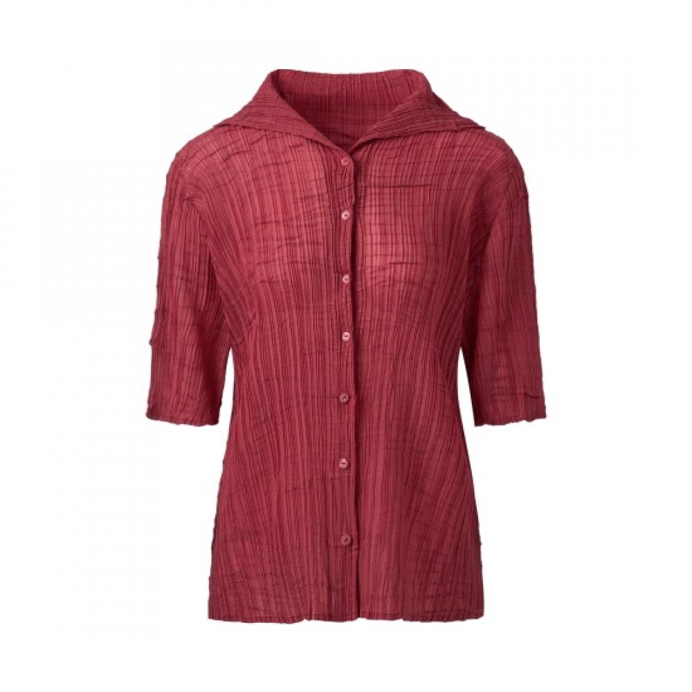 Pleats Me Collared Folding Button Jacket Ppjkm025024
