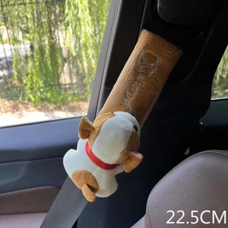 

Милый персонализированный автомобильный ремень безопасности с мультяшным животным, чехол для предотвращения удушения, автомобильный интерьер, защитная накладка на плечевой ремень