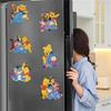 6Pcs Bear and His Friends Series Diamond Art Fridge Magnet Diamond Painting Refrigerator Magnet Diamond Painting Fridge Magnet for Adults Beginners