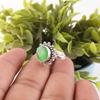 Green Cat's Eye Gemstone Ring, 925 Solid Sterling Silver Jewelry, Handmade Spiritual Jewelry For Wedding Gift