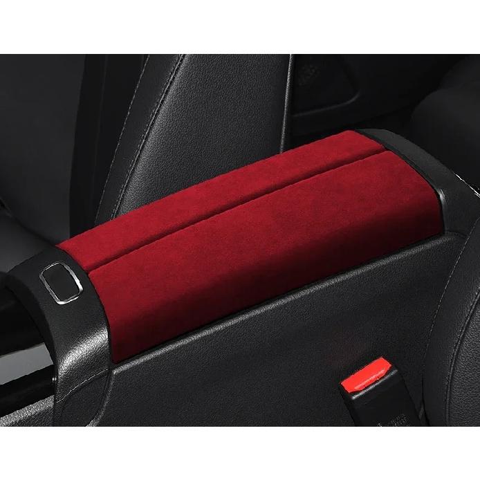 Suede Car Center Console Armrest Case Lid Cap Cover Panel For Mercedes Benz A GLA GLB Class W177 V177 X247 H247 -2024