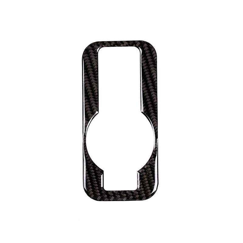 Car Carbon Fiber Interior Headlight Switch Frame Cover Sticker Trim For VW Touareg 2011 2012 2013 2014 2015 2016 2017