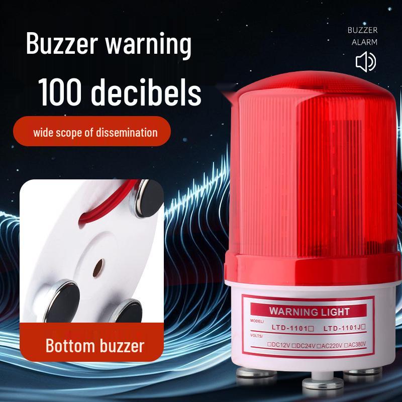 LTD-1101J Magnetic LED Strobe Warning Light - Super Bright, Multi-Voltage Signal Alarm.