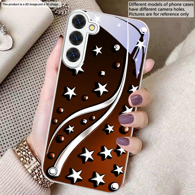 Deep Night with Stars For Samsung S26 S22 S8 S9 10 S20 Ultra S21 Pro S22 Plus S23 FE S24 Ultra S25 Edge S24+ Glass Phone Case