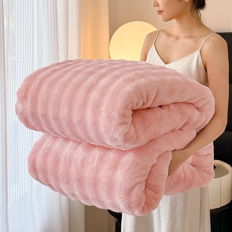 Foreign Trade Milk Fleece Coral Blanket - Air Conditioning Flannel Nap Cover and Gift