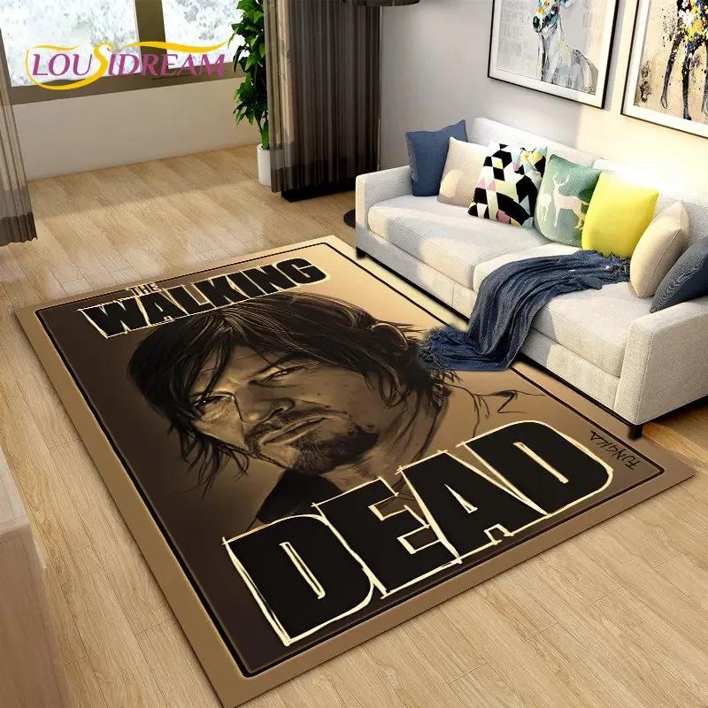 The Walking Dead Horror Area Rug Large,Carpet Rug for Living Room Bedroom Sofa Doormat Decoration,Kids Play Non-slip Floor Mat