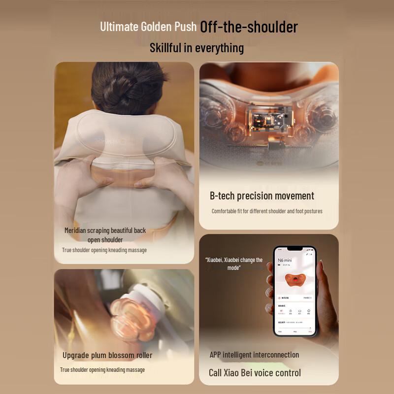 Breo N6mini Smart Neck Massager with Heat CN plug (adapter included)