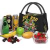 Ratfink Ride Insulated Lunch Bags for School Office Rat Fink Waterproof Thermal Cooler Bento Box Women Lunchbag