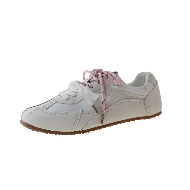 Damen vielseitige atmungsaktive Board-Schuhe, deutsche Trainingsschuhe, Sport Weichleder kleine weiße Schuhe, lässige neue Herbst-Retro Forrest Gump Schuhe