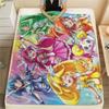 Pretty Cure Soft Flannel Blanket, Print for Bedrooms Sofas Beds, Suitable for Travel Picnic Chair -HE58
