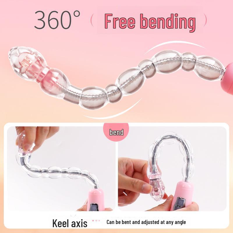 Mi Ji Deformations-Vibrationsperlen – 100-teiliges Set verstellbarer Anal-Zugperlen für das Vergnügen der Frau