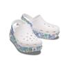 Crocs Breathable Round-toe Butterfly Platform Clogs Unisex White
