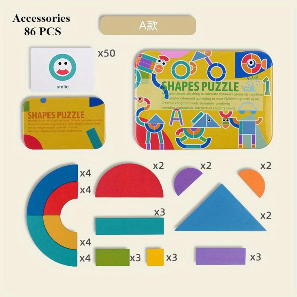 Wooden Puzzle Toys, Geometric Shape Toys, Parent Child Interactive Educational Toys, Holiday Gifts And Birthday Gifts.