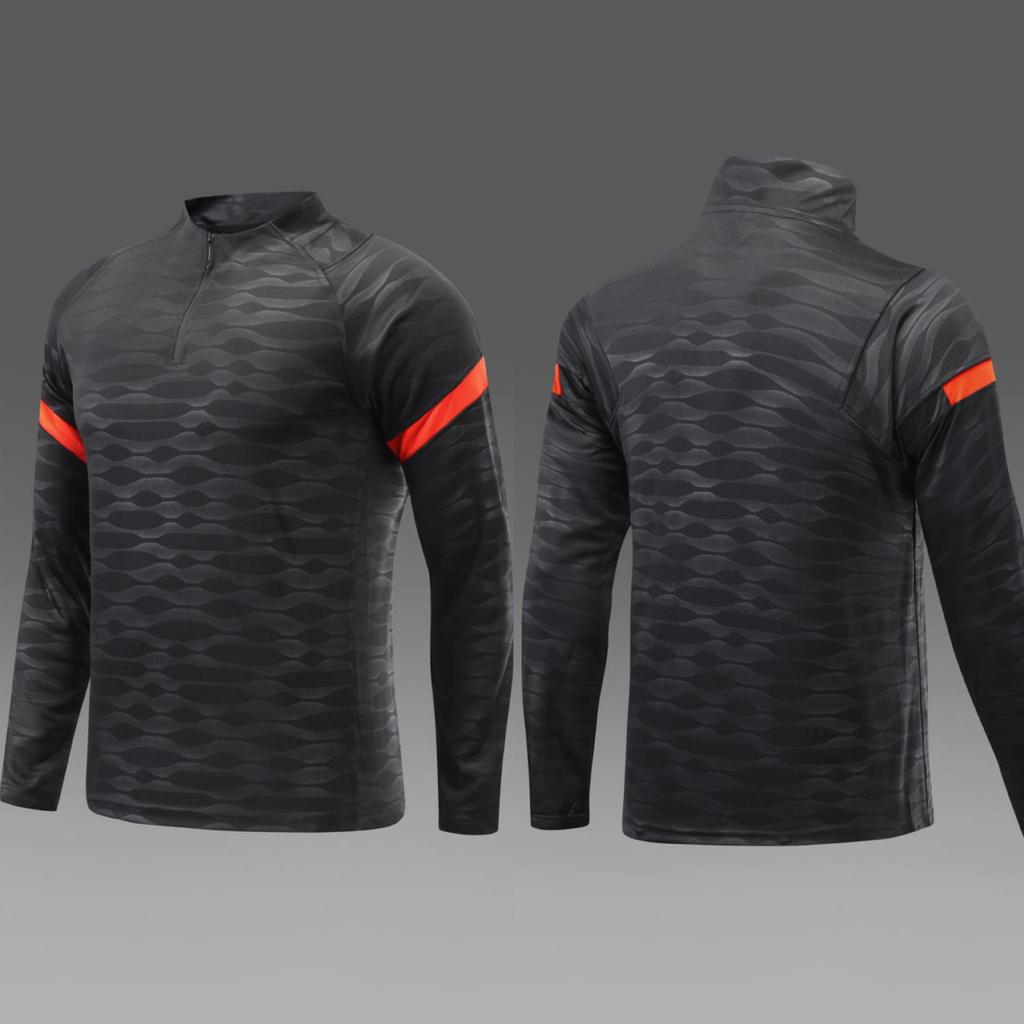 Parent-Child Spring & Autumn Jersey Sport Set: Long-Sleeve Half-Zip Training Suits for Men & Women