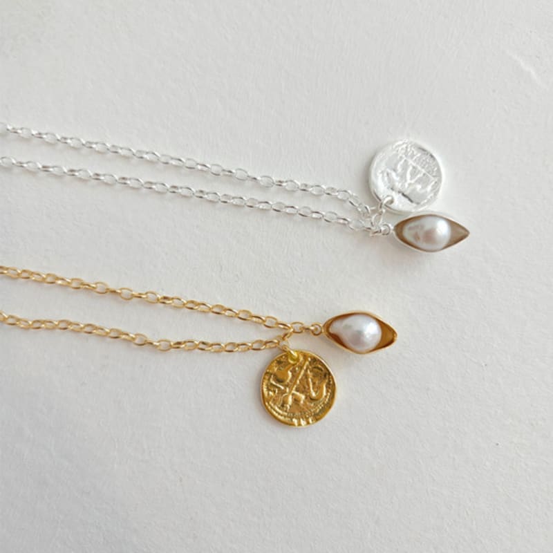 LOEKA CLASSIC COIN PENDENT NECKLACE_GOLD