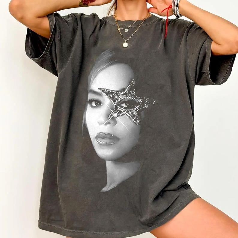 Beyonc Rodeo Chitlin Circuit Tour Merch Cowboy Carter Beyonc Cotton Short Sleeves Print TShirt Perfect Gift for Music Fan M